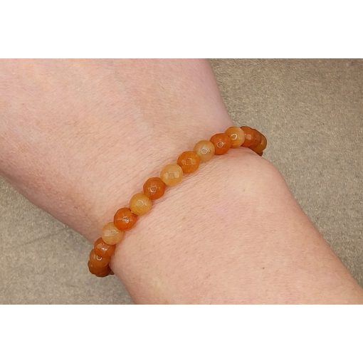 Barack aventurin karkötő fazettált 6 mm