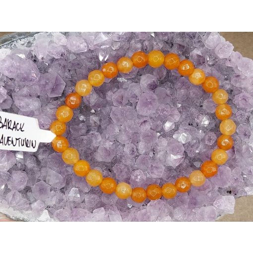 Barack aventurin karkötő fazettált 6 mm