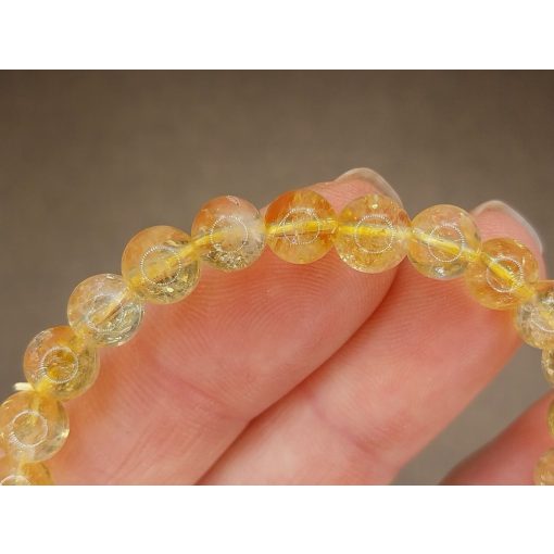 Citrin karkötő 6 mm