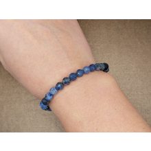 Dumortierit karkötő fazettált 6 mm