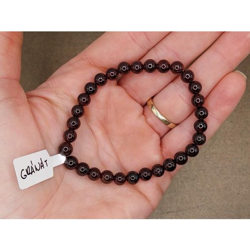 Gránát karkötő 6 mm