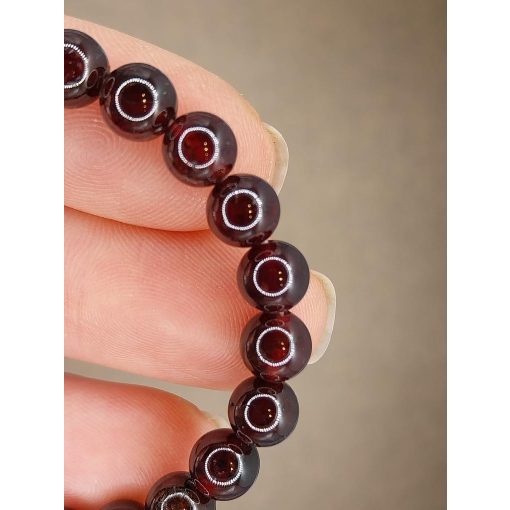 Gránát karkötő 6 mm