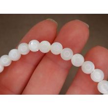 Fehér gyögyház karkötő 6 mm