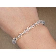 Hegyikristály karkötő fazettált 6 mm