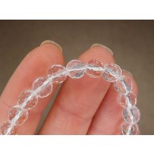 Hegyikristály karkötő fazettált 6 mm