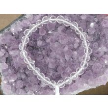 Hegyikristály karkötő fazettált 6 mm