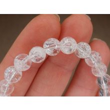 Hegyikristály karkötő roppantott 6 mm