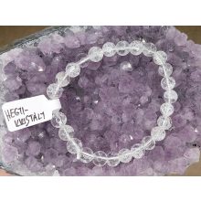 Hegyikristály karkötő roppantott 6 mm