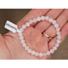 Hegyikristály karkötő roppantott 6 mm