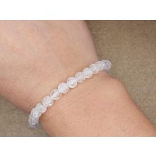 Hegyikristály karkötő roppantott 6 mm