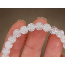 Hegyikristály karkötő roppantott 6 mm