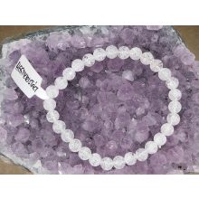 Hegyikristály karkötő roppantott 6 mm