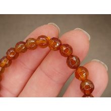 Hesszonit karkötő fazettált 6 mm