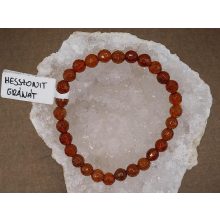 Hesszonit karkötő fazettált 6 mm