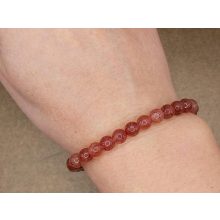 Hilutit karkötő 6 mm Hematitos kvarc