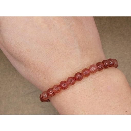 Hilutit karkötő 6 mm Hematitos kvarc