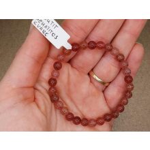 Hilutit karkötő 6 mm Hematitos kvarc