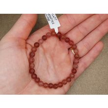 Hilutit karkötő 6 mm Hematitos kvarc