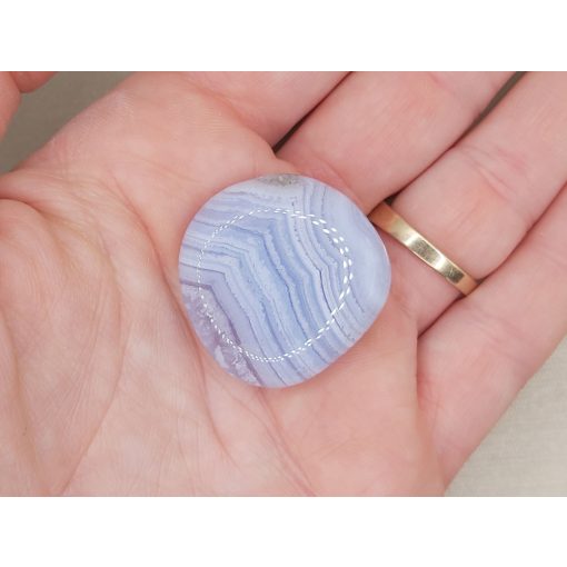 Kalcedon marokkő lapos