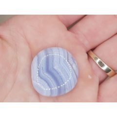 Kalcedon marokkő lapos