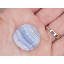 Kalcedon marokkő lapos