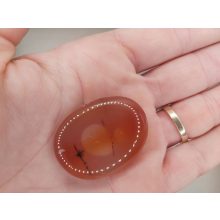 Karneol marokkő lapos nagy