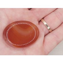 Karneol marokkő lapos nagy