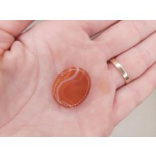 Karneol marokkő lapos kicsi