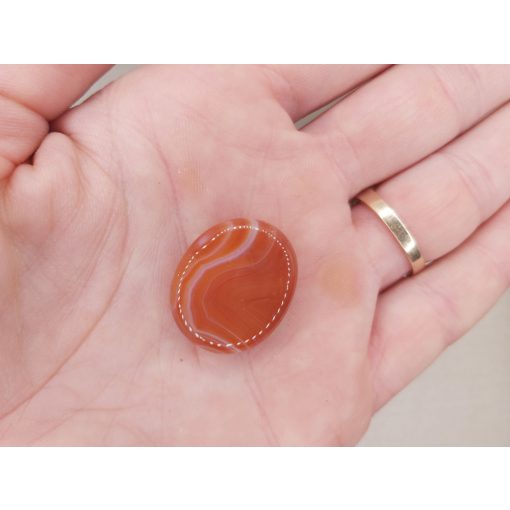 Karneol marokkő lapos kicsi