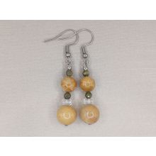 Korall formadíszített füli