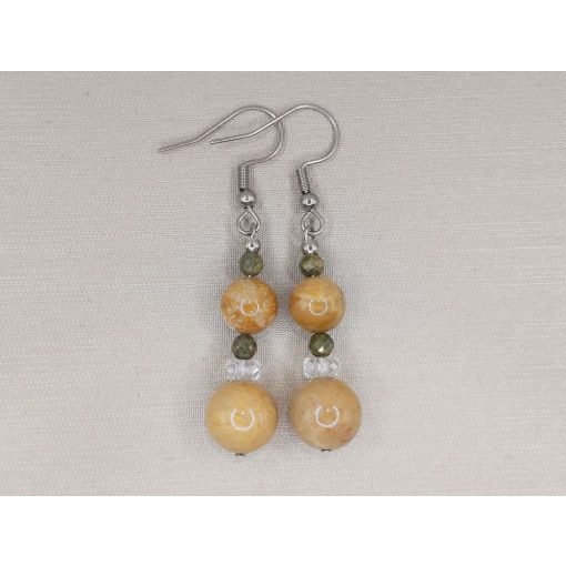 Korall formadíszített füli