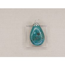 Krizokolla medál kaboson 