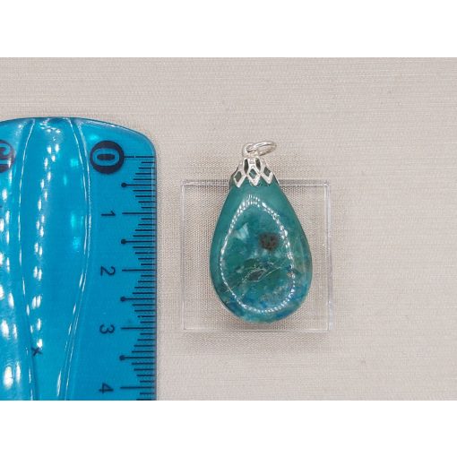 Krizokolla medál kaboson 