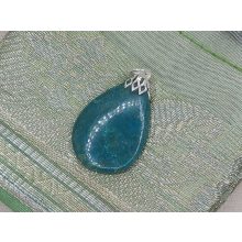 Krizokolla medál kaboson 