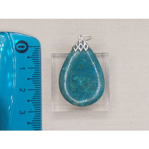 Krizokolla medál kaboson 