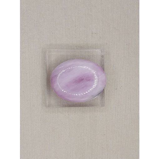 Kunzit marokkő lapos ovális