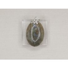 Labradorit medál kaboson 
