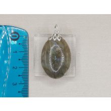 Labradorit medál kaboson 