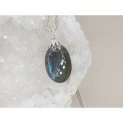 Labradorit medál lapos 