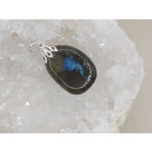 Labradorit medál lapos 