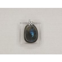 Labradorit medál lapos 