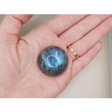 Labradorit marokkő nagy  fél gömb