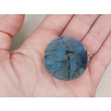 Labradorit marokkő nagy  fél gömb