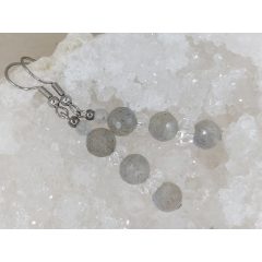 Labradorit formadíszített füli