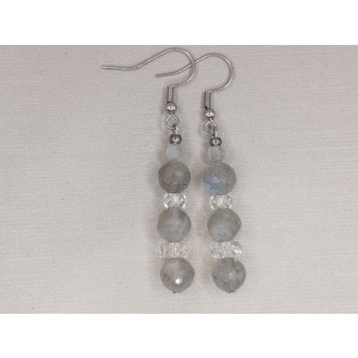 Labradorit formadíszített füli