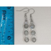 Labradorit formadíszített füli