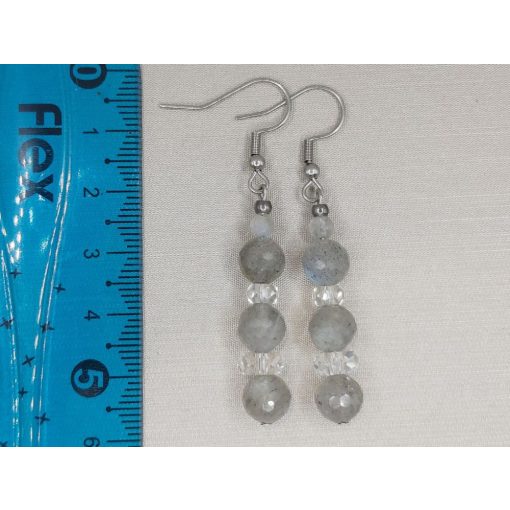 Labradorit formadíszített füli