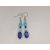 Lápisz lazurit formadíszített füli
