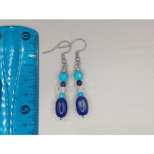 Lápisz lazurit formadíszített füli