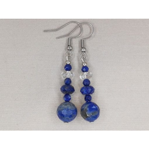 Lápisz lazurit formadíszített füli